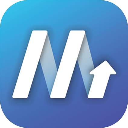 Logo of Mobile Measures featuring a stylized white 'M' with an upward arrow integrated into the design, set against a blue gradient background.